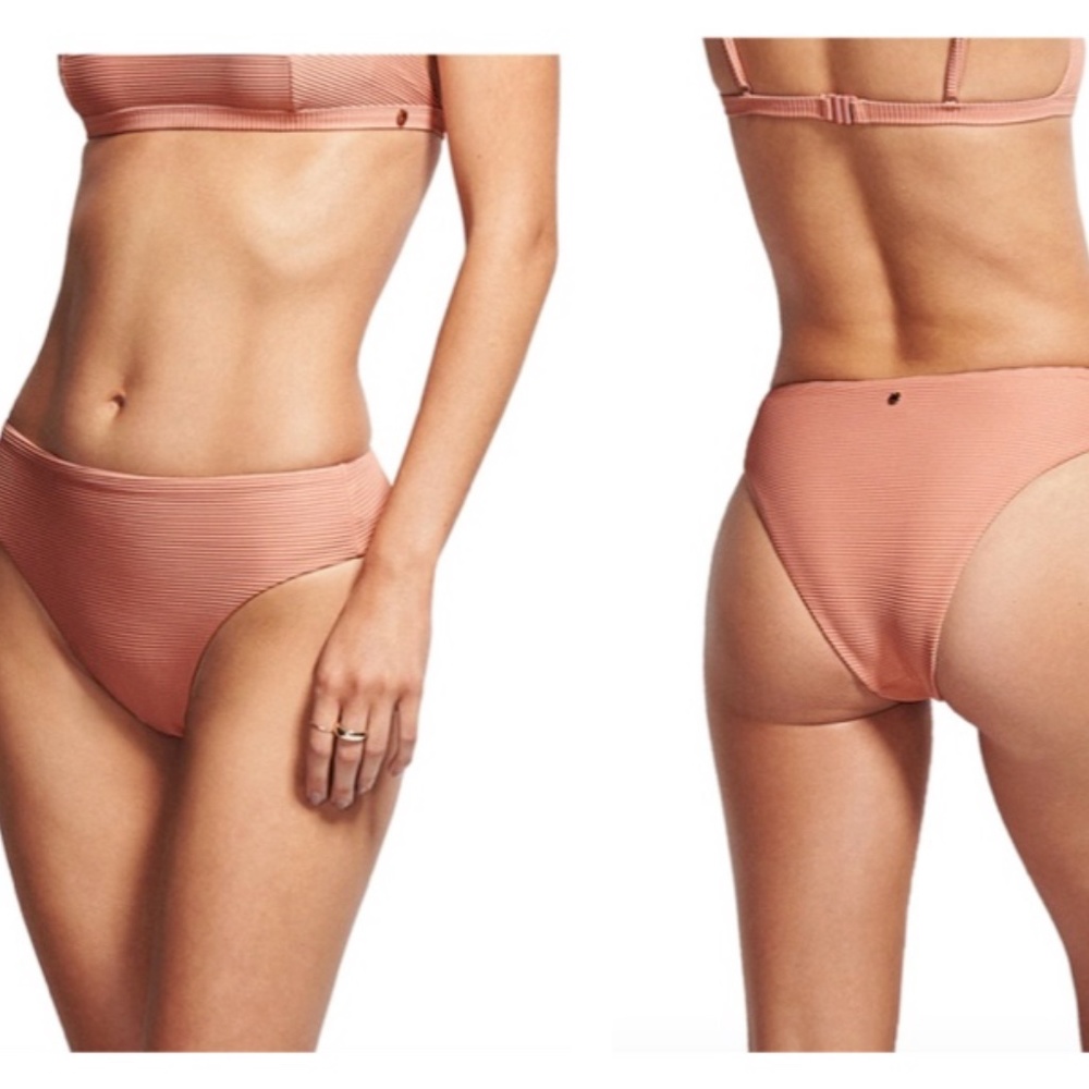 NEW Seafolly Essentials High Waist Bikini Bottoms Size  4
